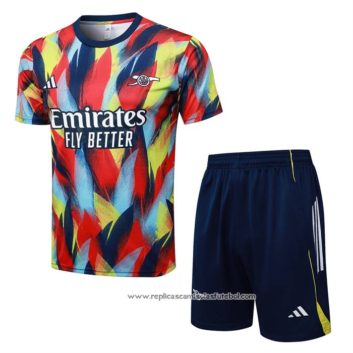 Fato de Treino Arsenal 2025-2026 Manga Curta Multicolor - Calcas Curta